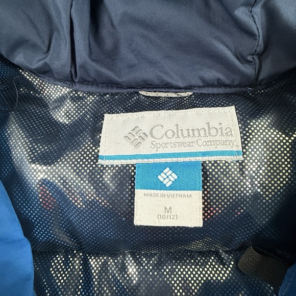 Columbia Omni-Heat Blue/Navy Boys Medium Winter Puffer Jacket (10/12) - Picture 5 of 6